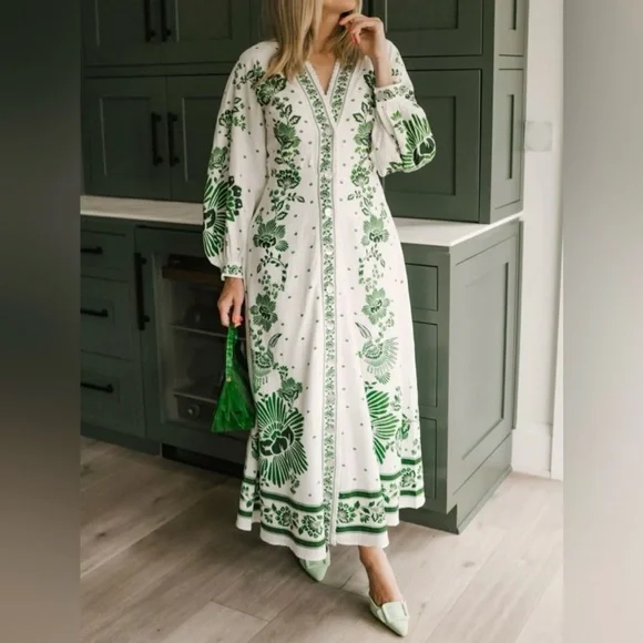 FARM Rio Forest Soul Off-White Maxi Dress - Picture 6 of 16